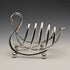 British Vintage Silver Plated Swan Toast Rack